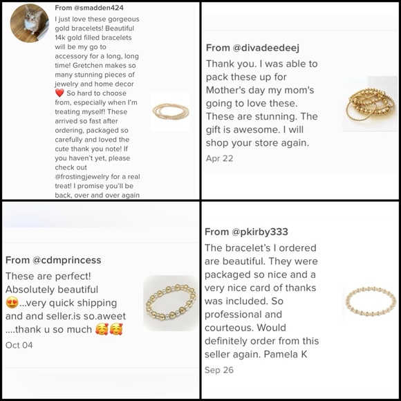 Hand Crafted Holiday Bracelets - Set of 3 - Silver - Picture 8 of 8